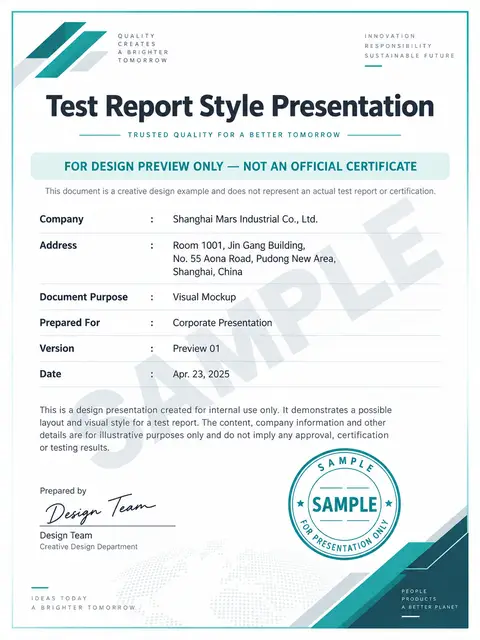 ISO 14001 certificate — Shanghai Mars Industrial Co., Ltd.