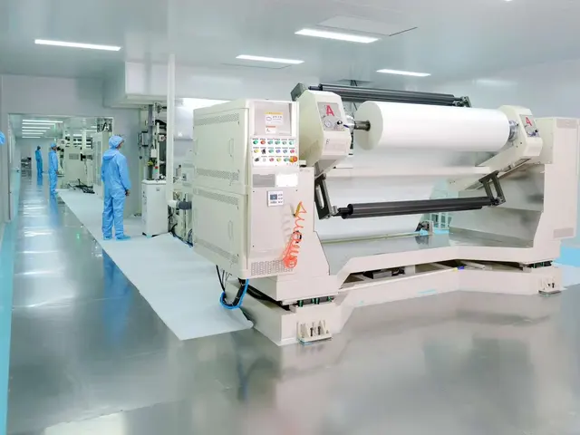 Coating and laminating line at the Shanghai Mars self-adhesive film factory